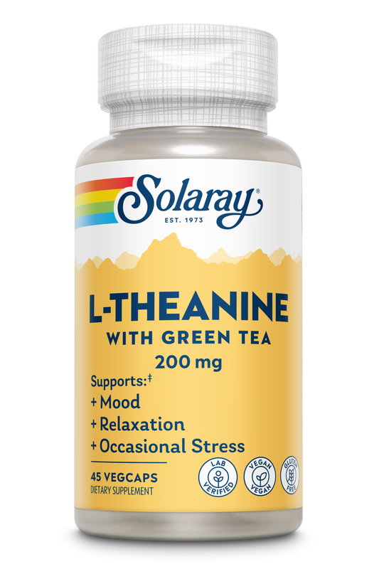 Solaray L-Theanine 200mg 45 VegCaps