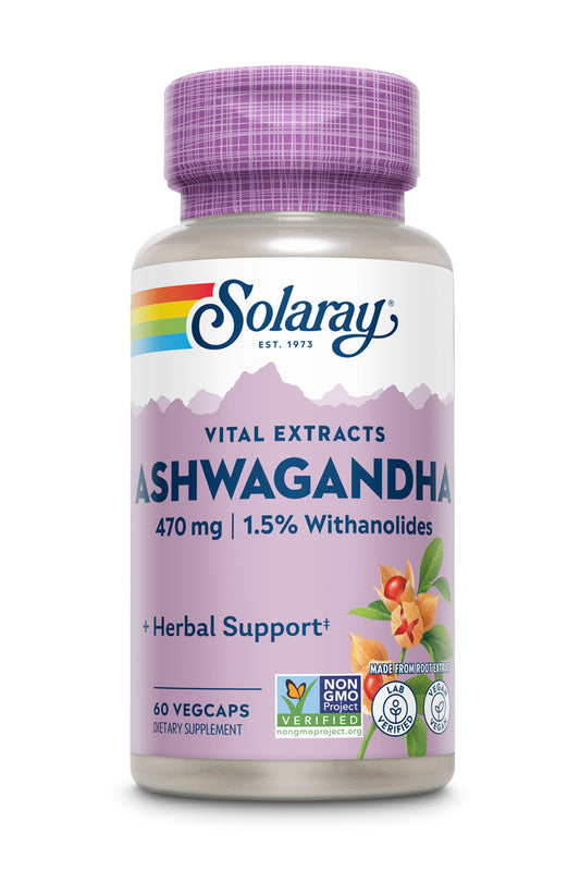 Solaray Ashwagandha 470mg 60 VegCaps