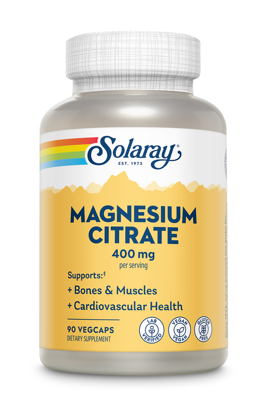 Solaray Magnesium Citrat (Quelat) 180 VegCaps