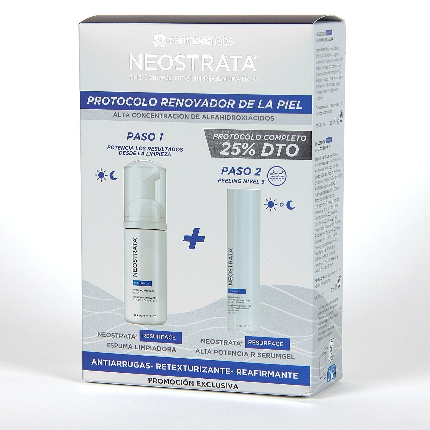 Neostrata Pack Resurface Escuma + Serumgel