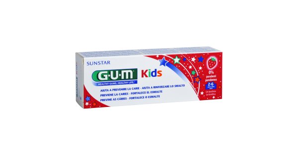 Gum Kids Pasta Dental Infantil 2-6 Anos Fresa 50 ml