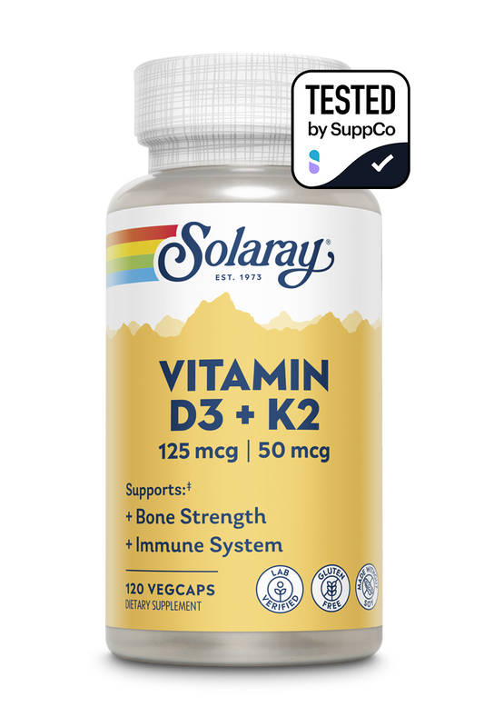 Solaray Vitamina D3 4000UI + K2 (MK7) 60 càpsules