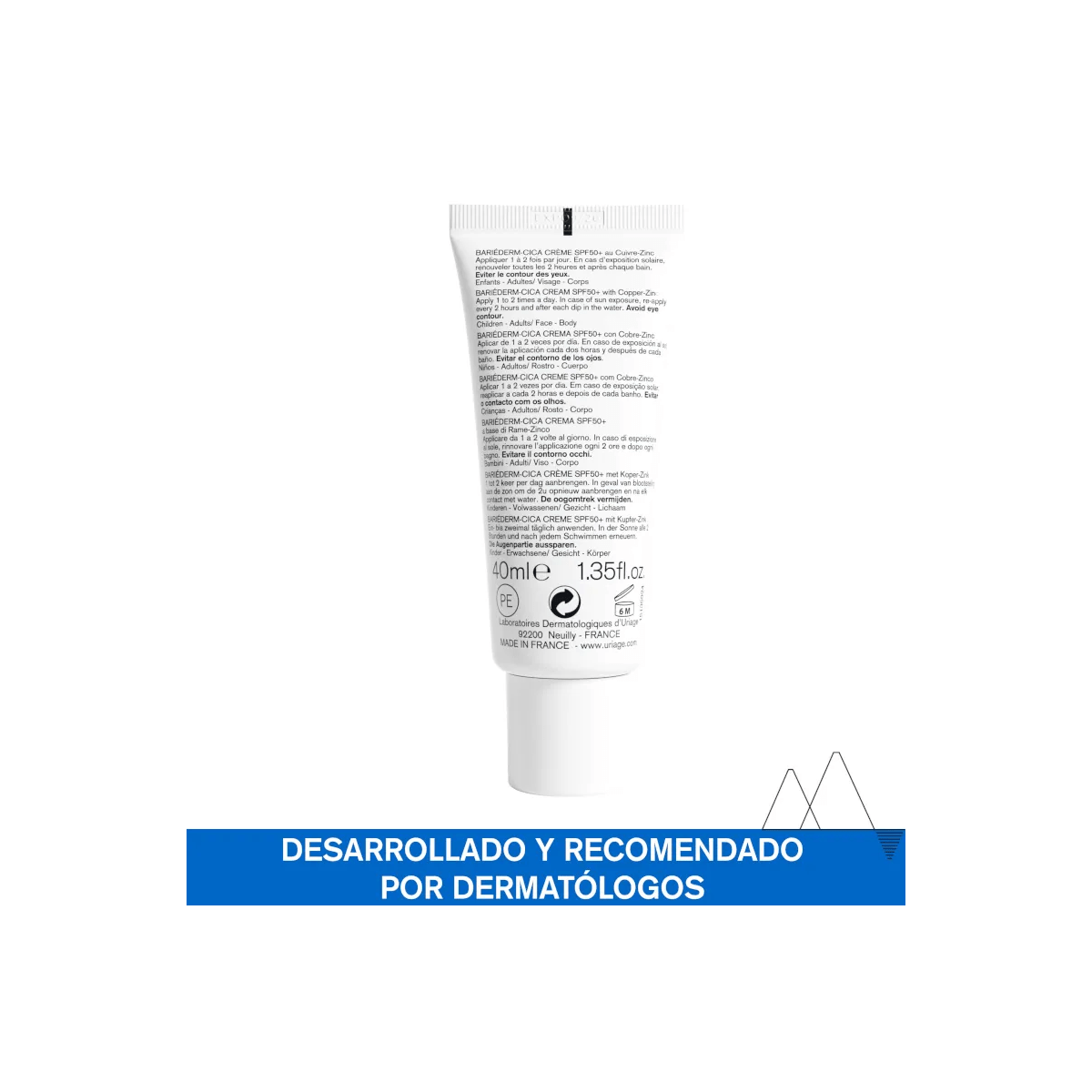 Uriage Bariederm Cica Crema Cu-Zn SPF50+ 40ml