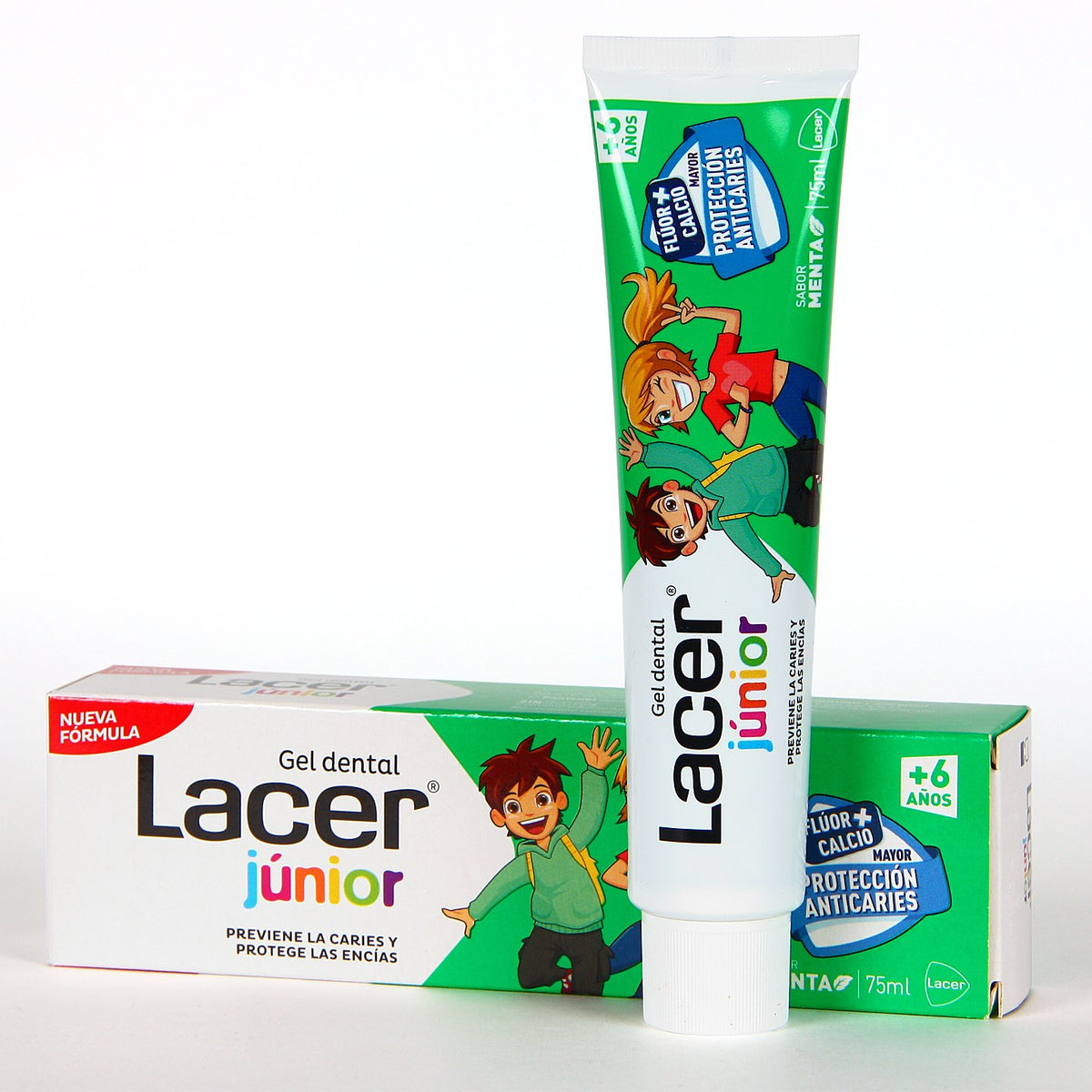 Lacer Junior Gel Dental +6 Anos Menta 75 ml ppm 150