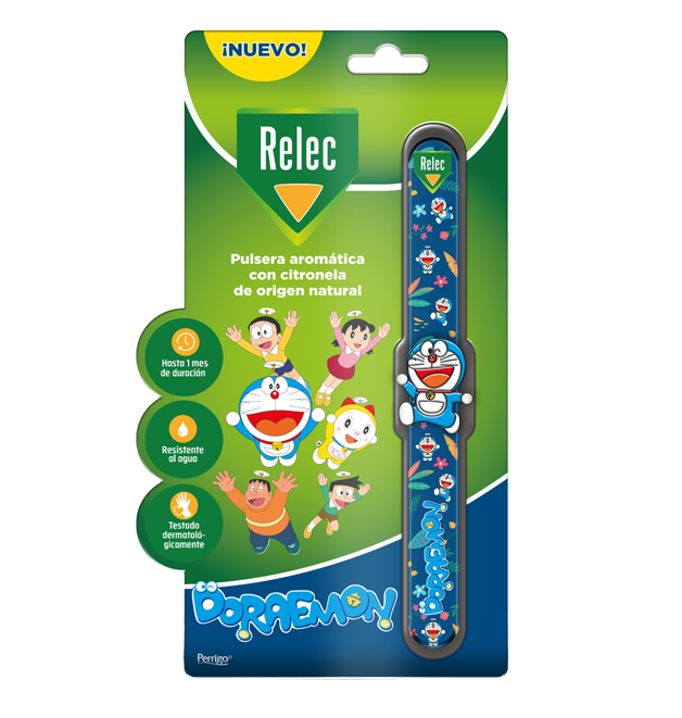 Relec Pulsera Antimosquitos Citronela Doraemon